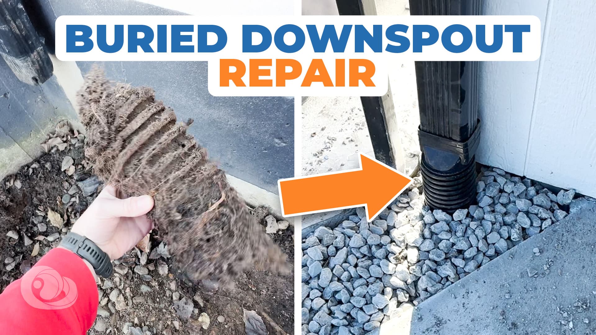 Buried Downspout Installation - Platte Woods, MO